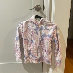Butter super soft tie dye hooded light-weight sweatshirt, size 10/12